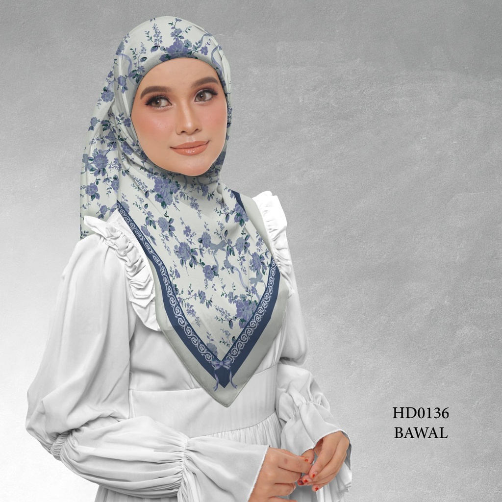 Tudung Bawal (Square Hijab) in HD0136