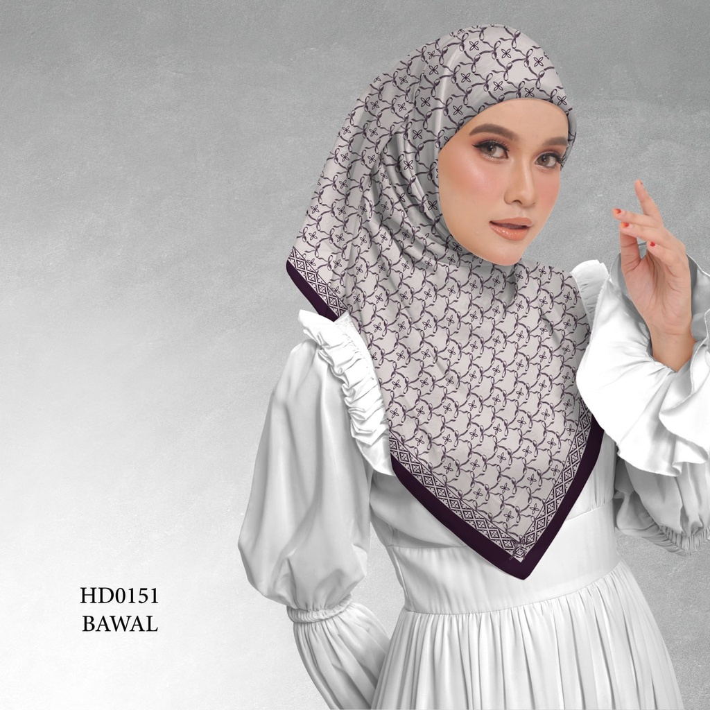 Tudung Bawal (Square Hijab) in HD0151