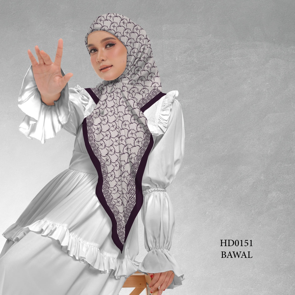 Tudung Bawal (Square Hijab) in HD0151