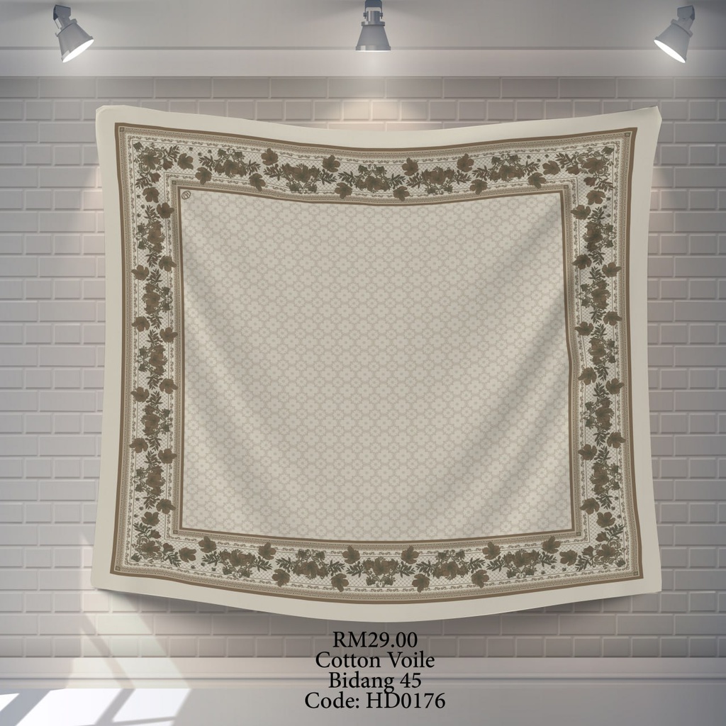 Tudung Bawal (Square Hijab) in HD0176