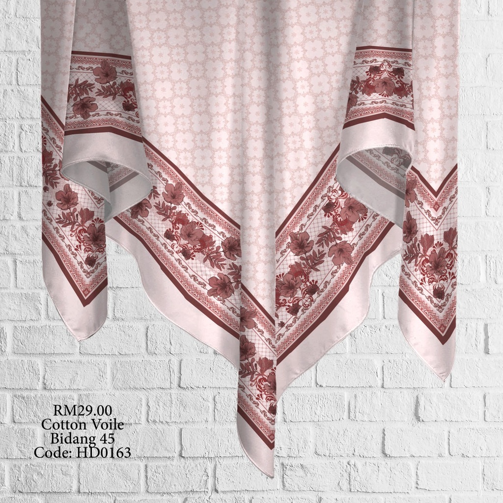 Tudung Bawal (Square Hijab) in HD0163